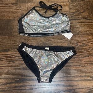 Cruz metallic bikini size 16 NWT